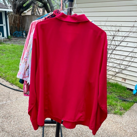 Red Preston & York II blouse - Picture 3 of 3